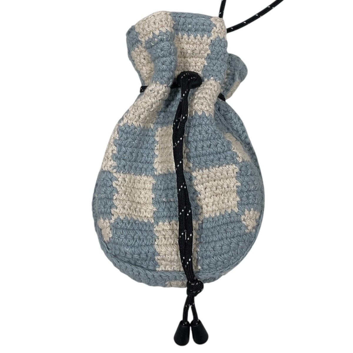 チェッカーフラッグ柄ニットポシェット Pochette - Checker ポシェットチェッカー