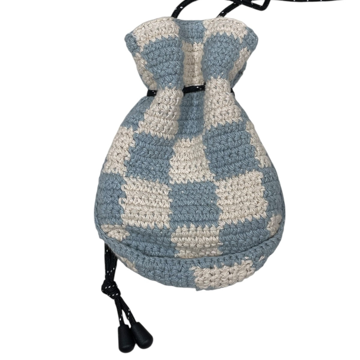 チェッカーフラッグ柄ニットポシェット Pochette - Checker ポシェットチェッカー