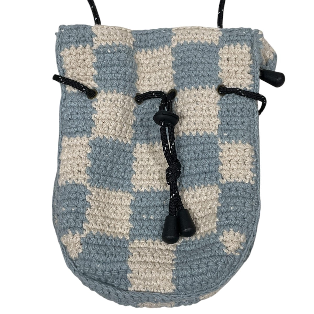 チェッカーフラッグ柄ニットポシェット Pochette - Checker ポシェットチェッカー
