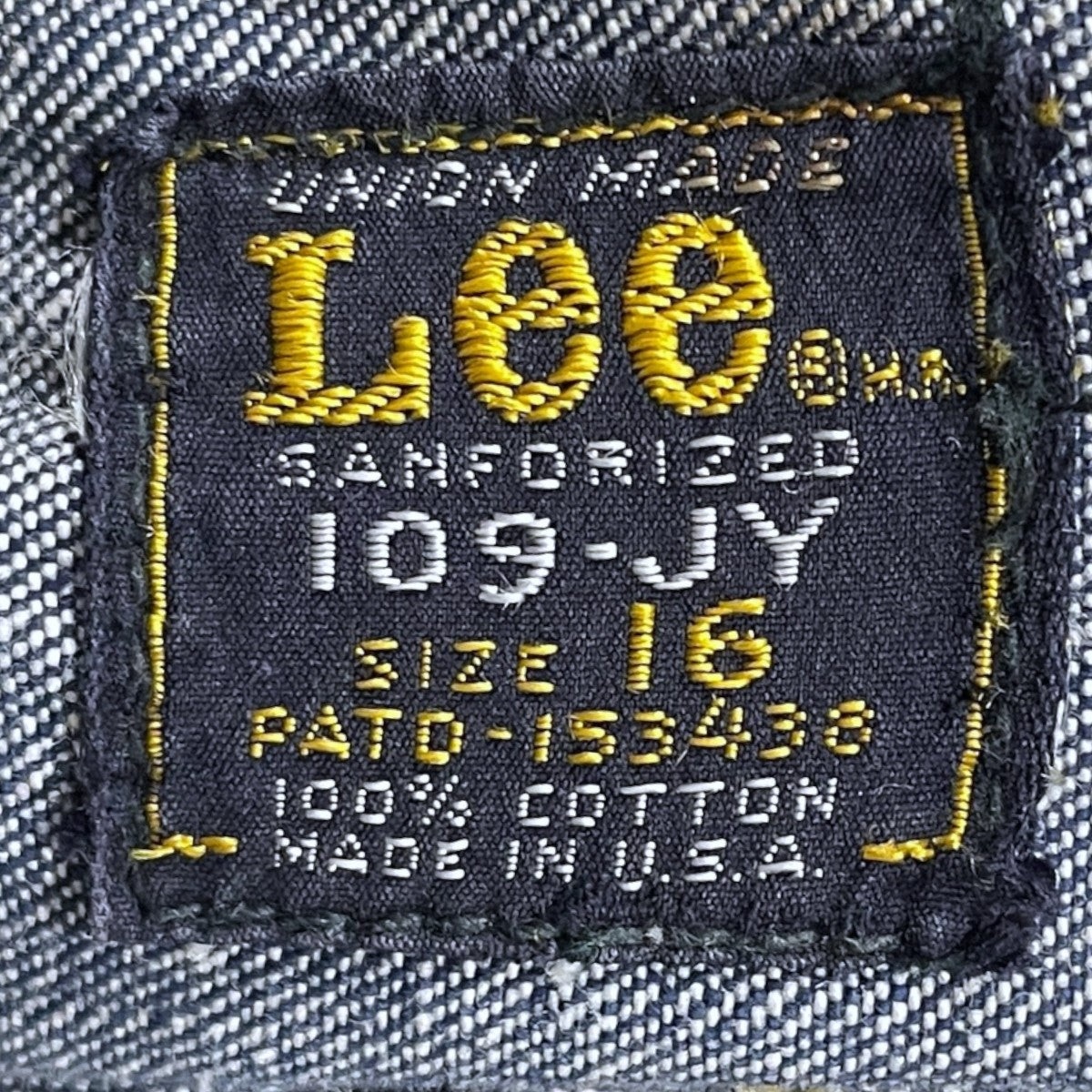 LEE 70s デニムジャケット MADE IN USA 109-JY 古着・中古-10枚目のアイテム画像