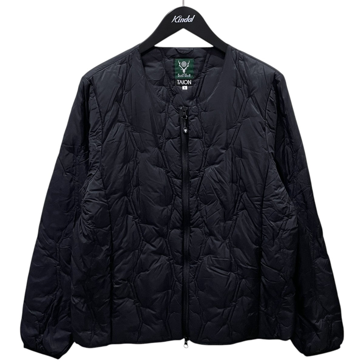 TAION×south2 west8 25AW ノーカラーダウンジャケット Inner Down Jacket インナーダウンジャケット RW698 古着・中古-1枚目のアイテム画像