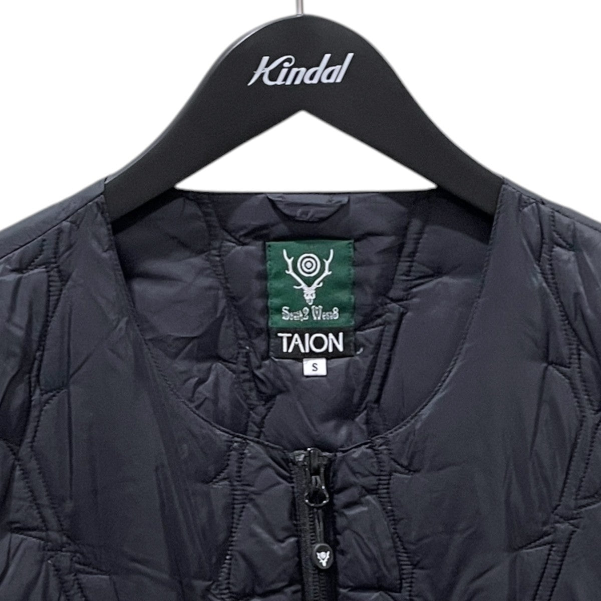 TAION×south2 west8 25AW ノーカラーダウンジャケット Inner Down Jacket インナーダウンジャケット RW698 古着・中古-3枚目のアイテム画像