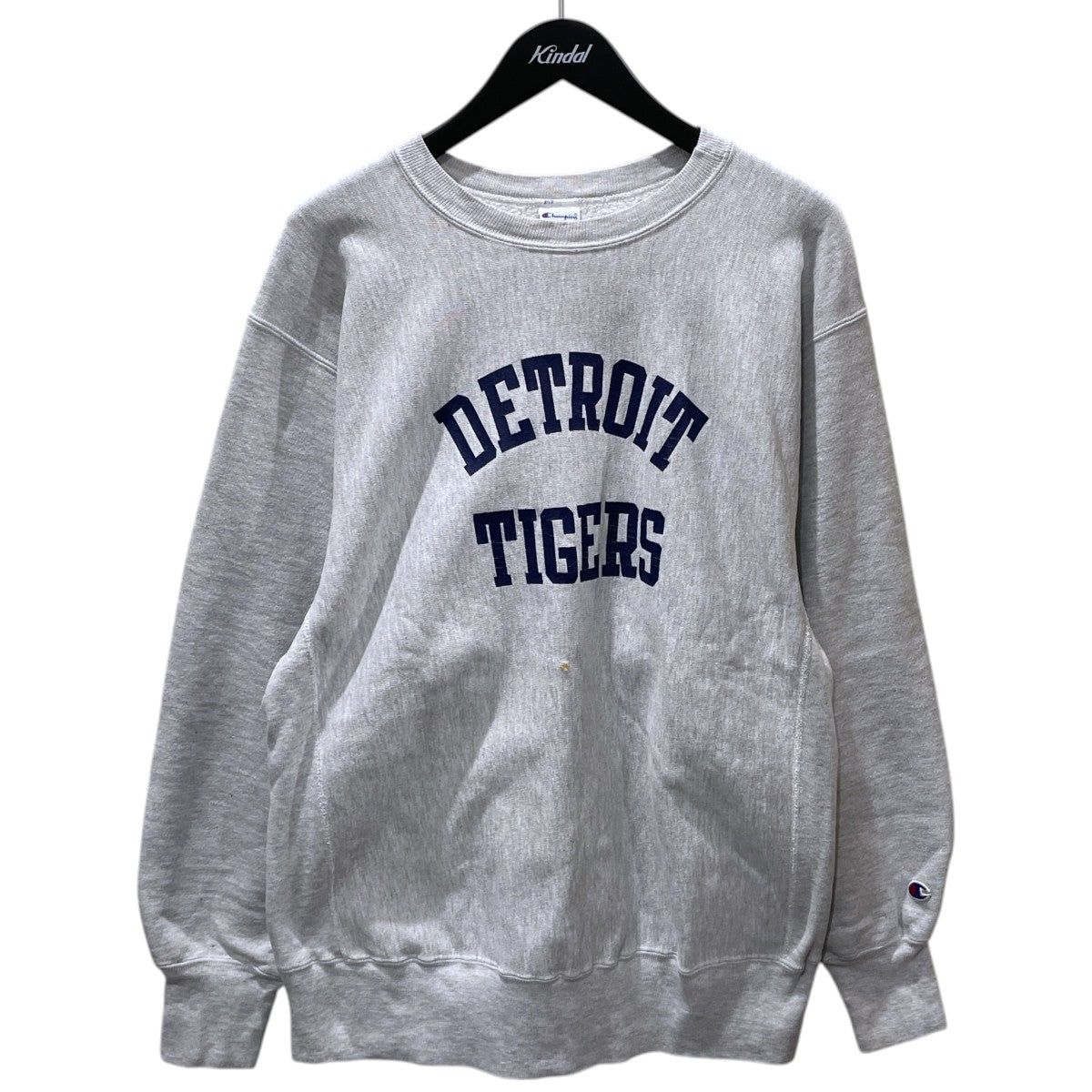 Champion 90s スウェットトレーナー REVERSE WEAVE Crewneck Sweatshirt リバースウィーブ クルーネックスウェットシャツ DETROIT TIGERS デトロイト・タイガース 古着・中古-1枚目のアイテム画像