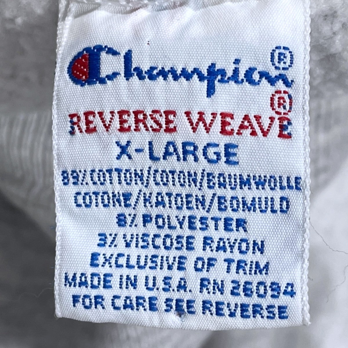Champion 90s スウェットトレーナー REVERSE WEAVE Crewneck Sweatshirt リバースウィーブ クルーネックスウェットシャツ DETROIT TIGERS デトロイト・タイガース 古着・中古-10枚目のアイテム画像