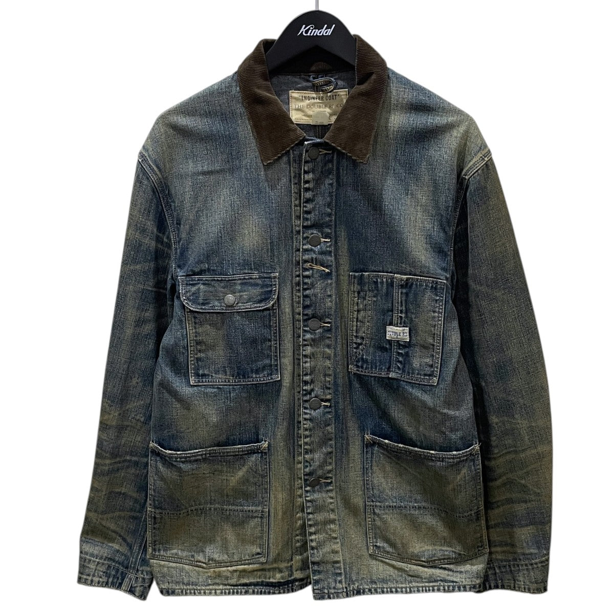 RRL 加工デニムカバーオール DENIM ENGINEER COAT デニムエンジニアコート 782754554001 古着・中古-1枚目のアイテム画像