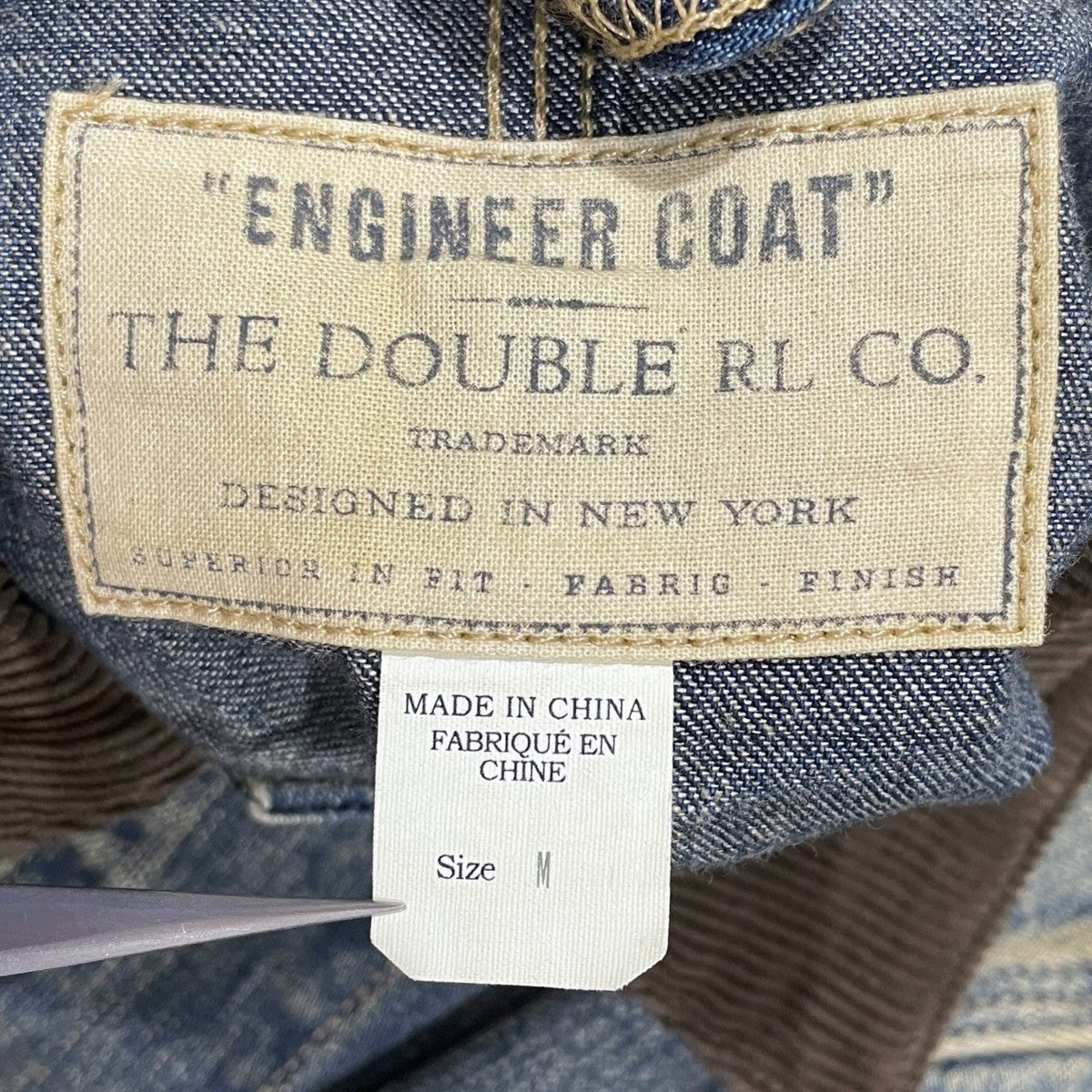 RRL 加工デニムカバーオール DENIM ENGINEER COAT デニムエンジニアコート 782754554001 古着・中古-7枚目のアイテム画像
