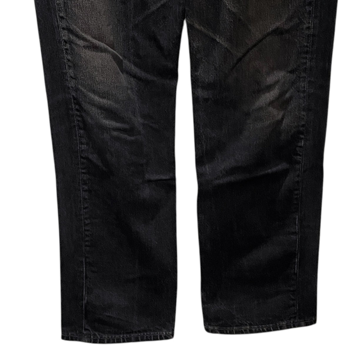 90s デニムパンツ 501 Original Straight ／ Black Denim (Garment Dyed) MADE IN USA ボタン裏552 501-0185