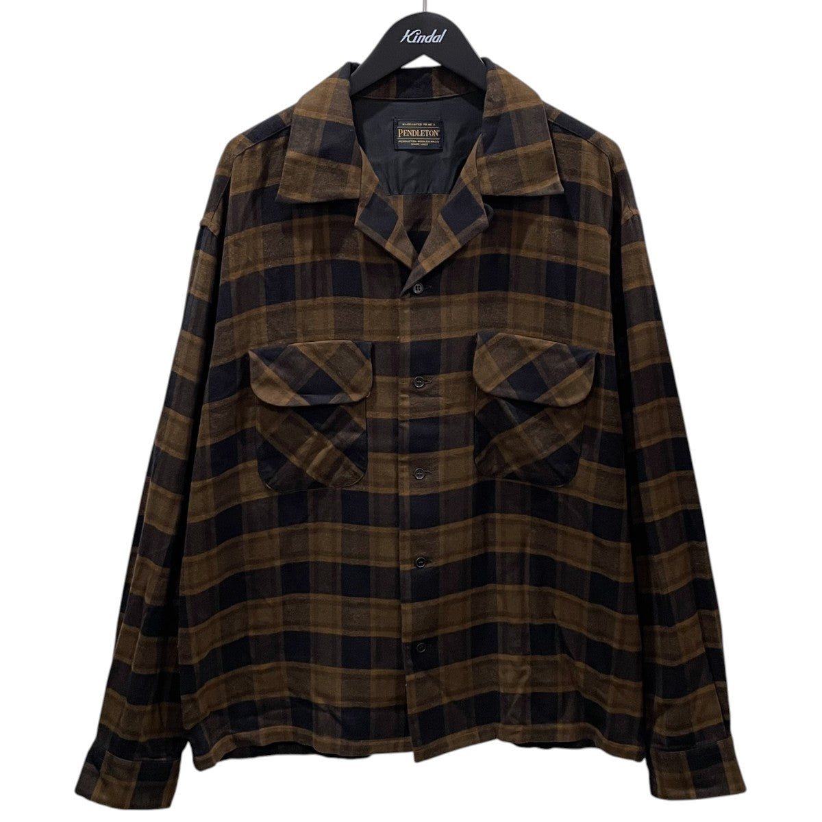 UNUSED×PENDLETON 26AW チェック柄シャツ Long sleeve check shirt ロングスリーブチェックシャツ US2582-C002S3 古着・中古-1枚目のアイテム画像