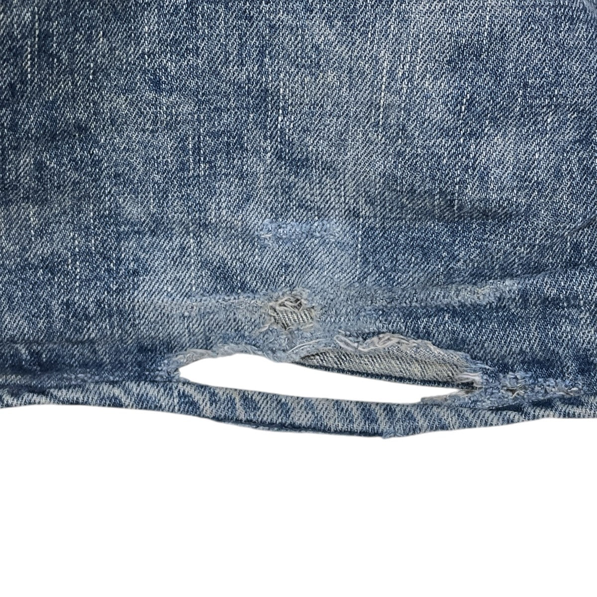 加工デニムパンツ FRESH MAN DENIM WIDE PANTS PAINT フレッシュマンデニムワイドパンツペイント REPT-054P