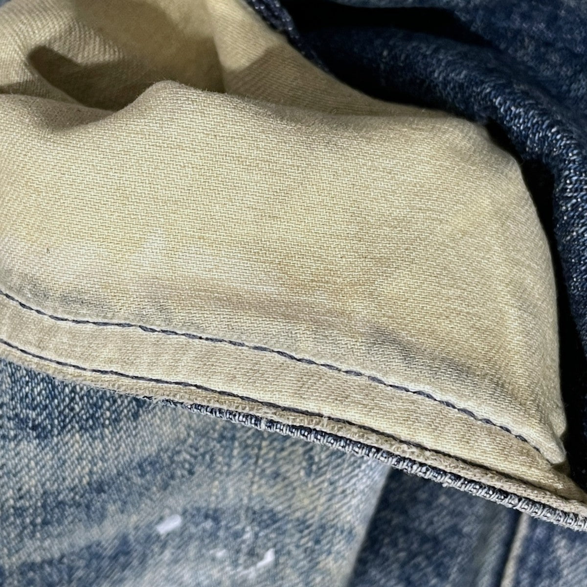 加工デニムパンツ FRESH MAN DENIM WIDE PANTS PAINT フレッシュマンデニムワイドパンツペイント REPT-054P