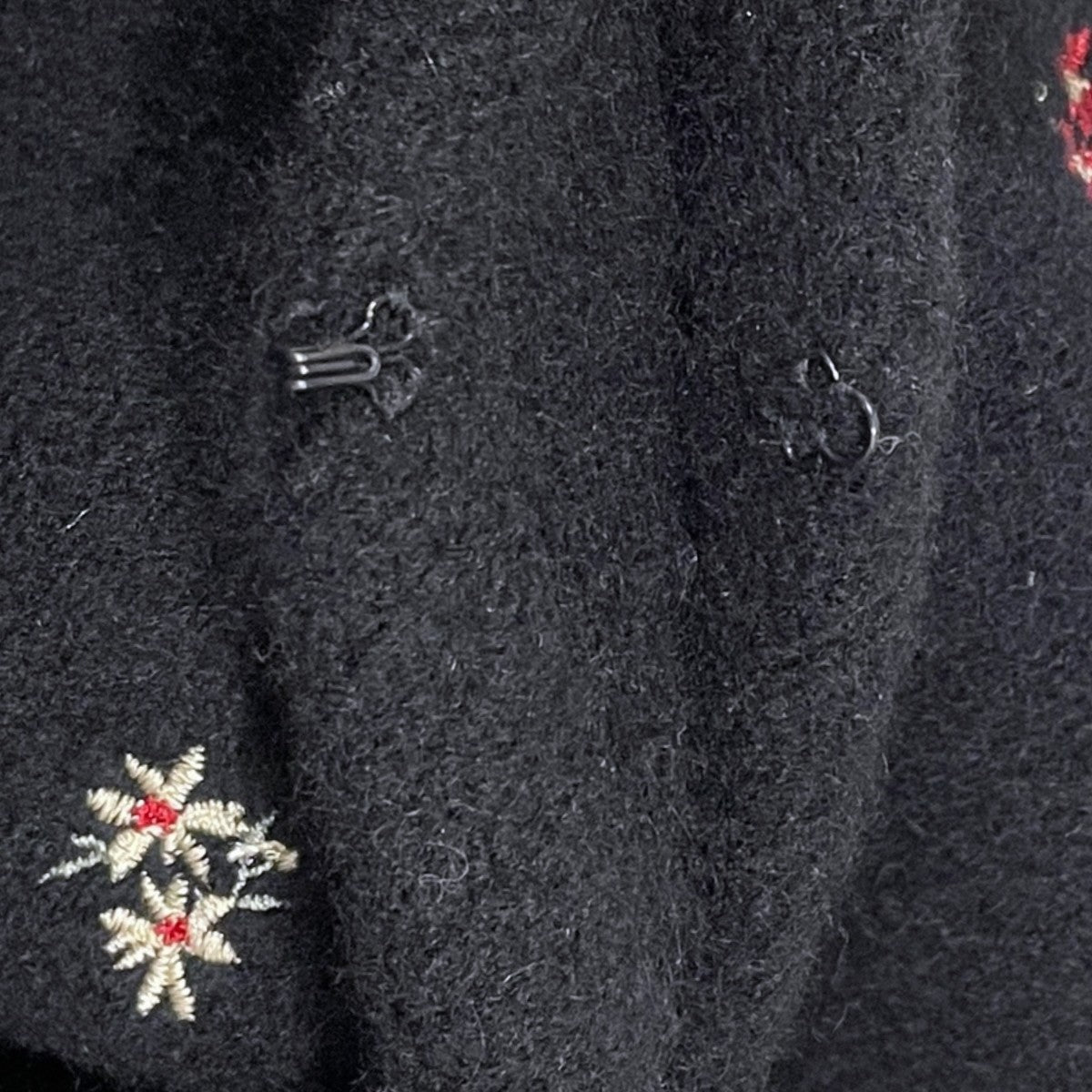 CREDONA 25AW フラワー エンブロイダリー ニットジャケット FLOWER EMBROIDERY KNIT JACKET 1425511389-0 古着・中古-5枚目のアイテム画像