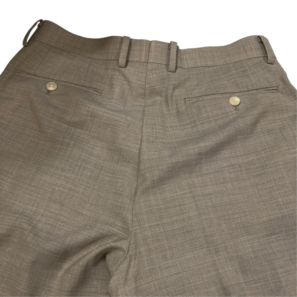 AURALEE SUPER FINE TROPICAL WOOL SLACKSスラックスA25SP03WT 古着・中古-6枚目のアイテム画像