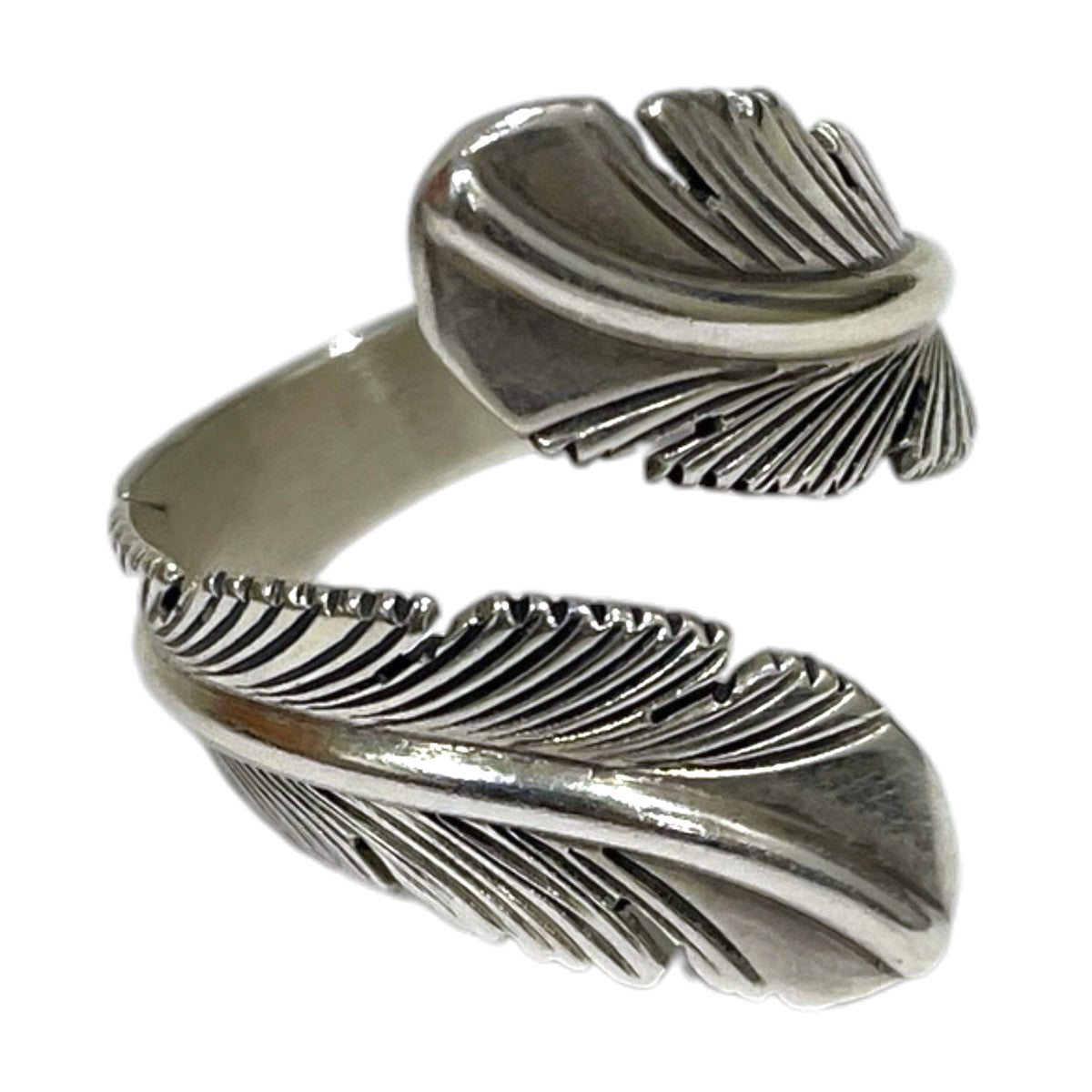インディアンジュエリー シルバーリング Eagle Feather Adjustable Ring イーグルフェザー アジャスタブル リング Harvey Mace ハービー・メイス ナバホ族 古着・中古-5枚目のアイテム画像