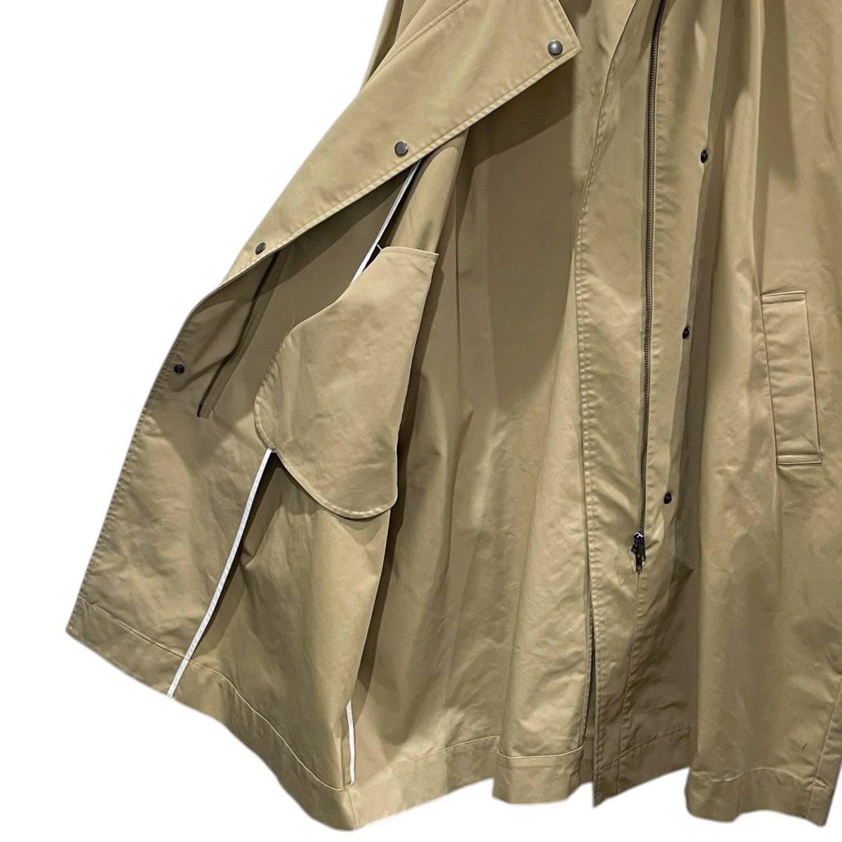 FRAMeWORK 25SS 撥水テントラインコート TENT LINE COAT 25020220400110 古着・中古-4枚目のアイテム画像