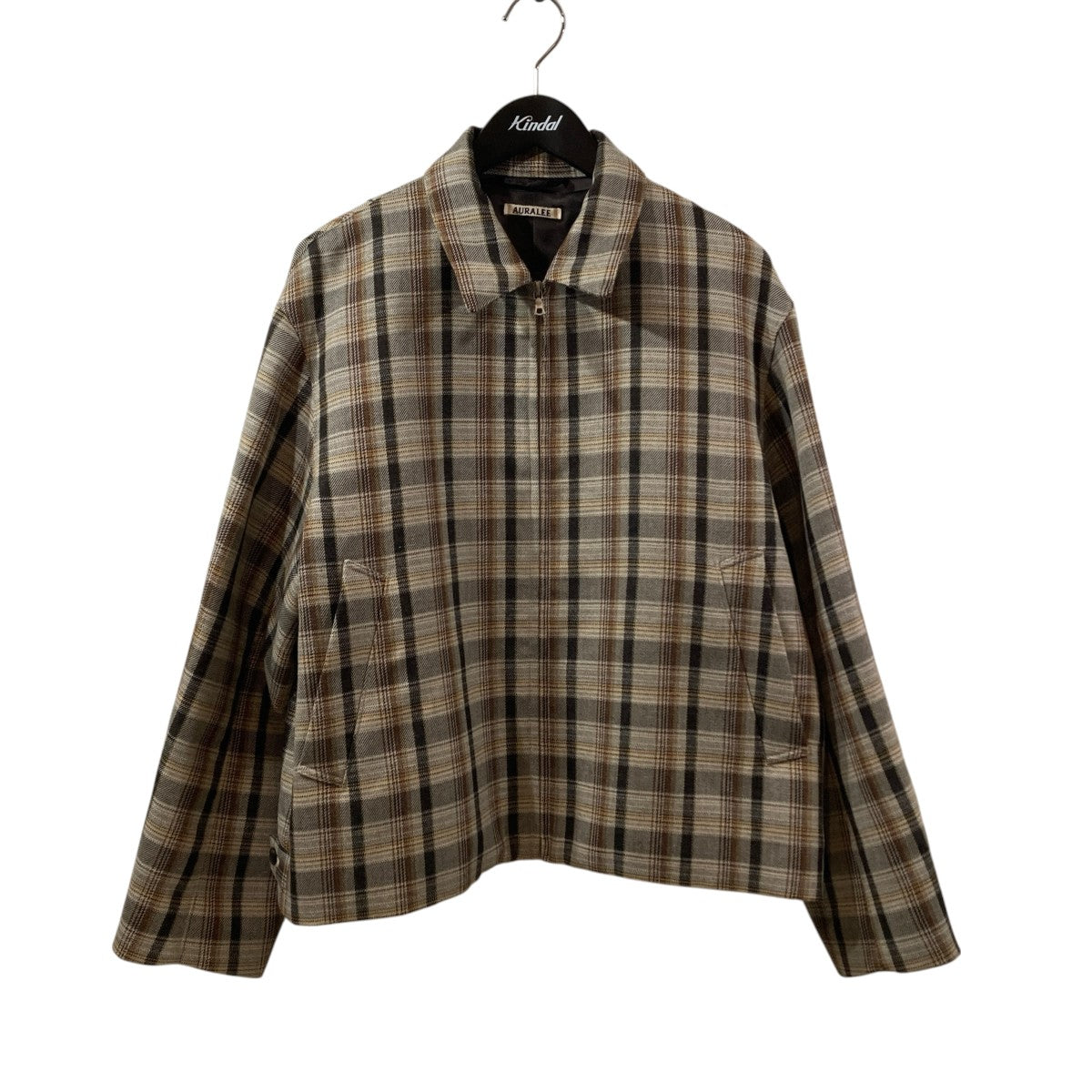 DOUBLE FACE CHECK ZIP BLOUSONチェックジップブルゾンA9AB02BN