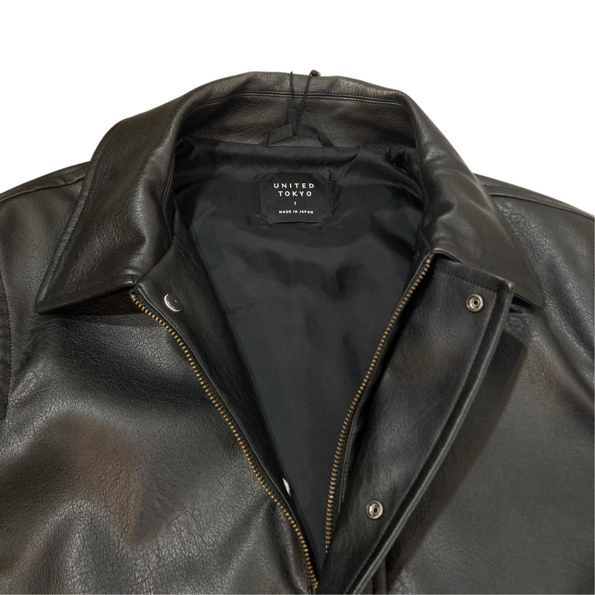 UNITED TOKYO VINTAGE LEATHERブルゾンレザージャケット135550007 古着・中古-4枚目のアイテム画像