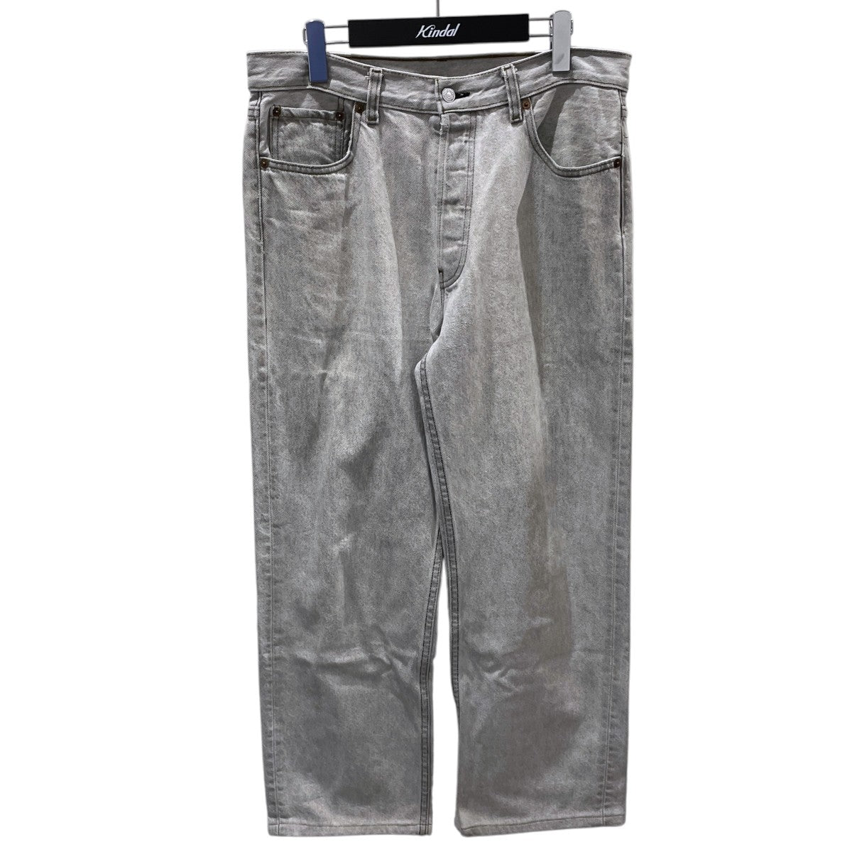 LEVI’S 先染めブラックデニムパンツ 501 MADE IN USA ボタン裏524 501-0658 古着・中古-1枚目のアイテム画像
