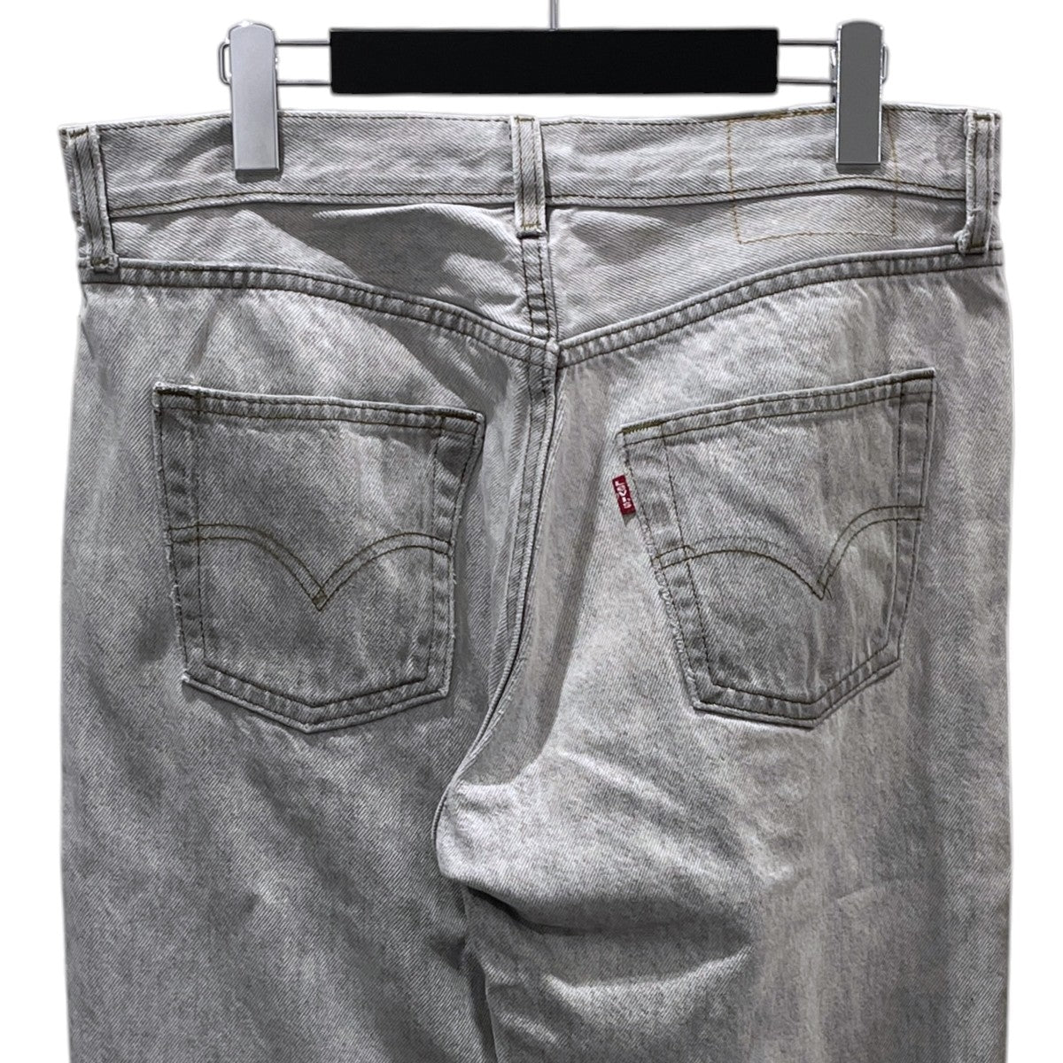 LEVI’S 先染めブラックデニムパンツ 501 MADE IN USA ボタン裏524 501-0658 古着・中古-4枚目のアイテム画像