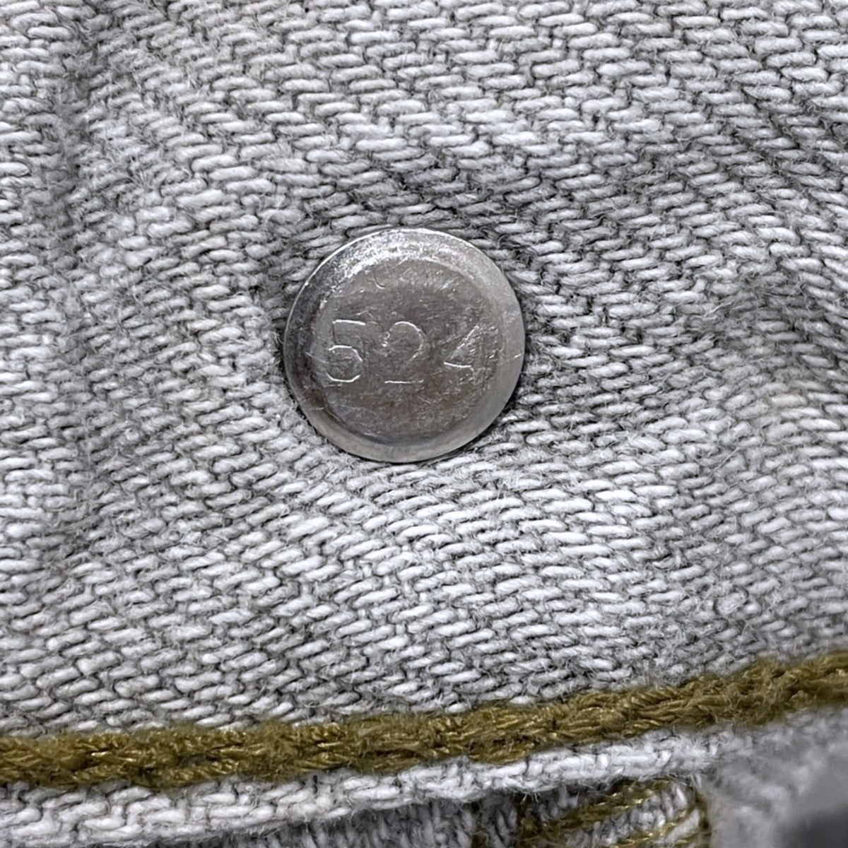 LEVI’S 先染めブラックデニムパンツ 501 MADE IN USA ボタン裏524 501-0658 古着・中古-6枚目のアイテム画像