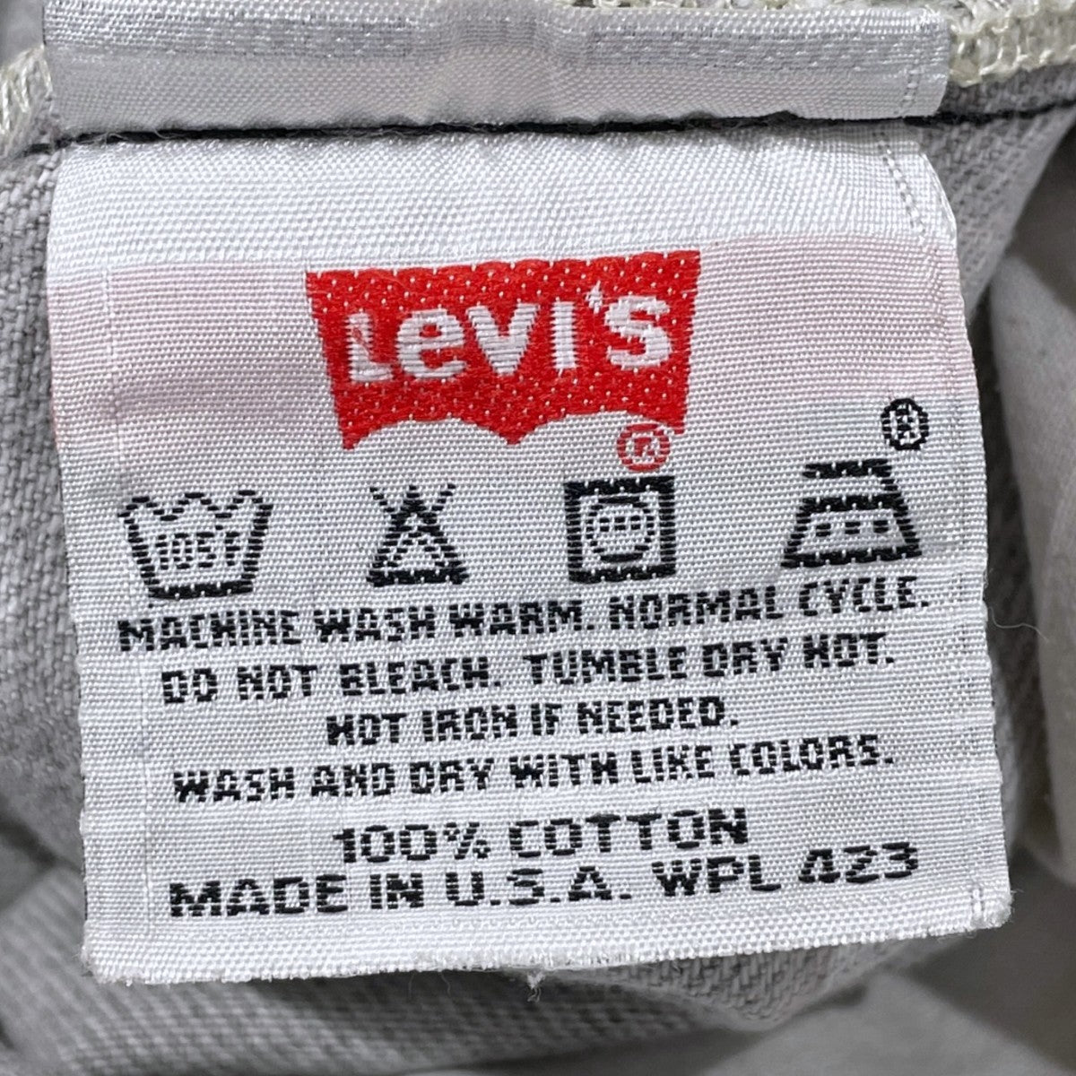 LEVI’S 先染めブラックデニムパンツ 501 MADE IN USA ボタン裏524 501-0658 古着・中古-9枚目のアイテム画像