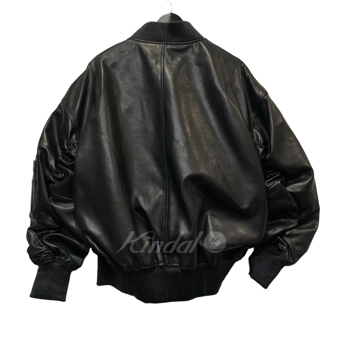 NoTE(ノート) 「BALLON BOMBER JACKET」レザージャケット ブラック サイズ 44｜【公式】カインドオルオンライン  ブランド古着・中古通販【kindal】