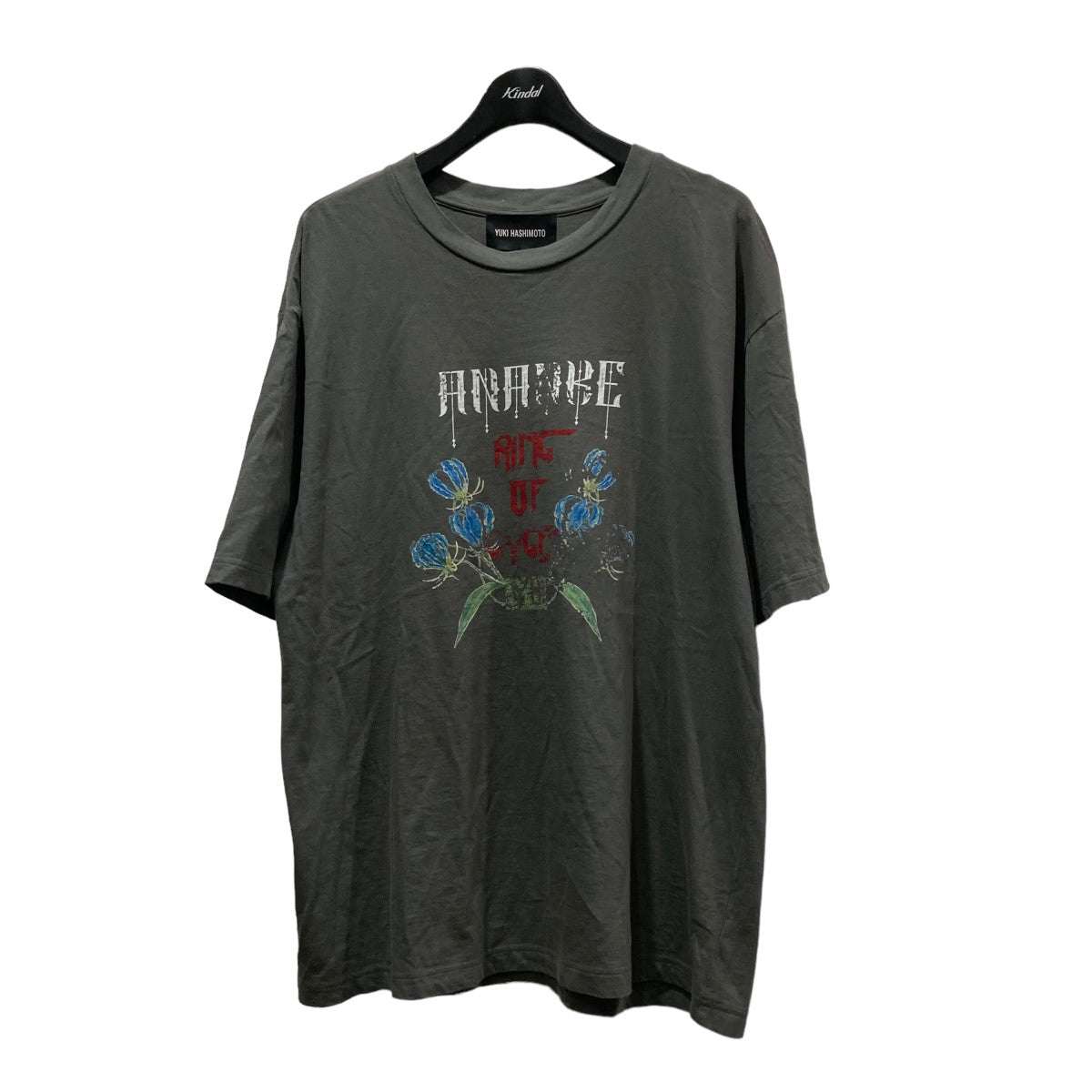 YUKI HASHIMOTO(ユウキハシモト) 23SS｢ANANKE GRAPHIC T- SHIRTS ｣プリントＴシャツ 231-01-0602  グレー サイズ XL｜【公式】カインドオルオンライン ブランド古着・中古通販【kindal】