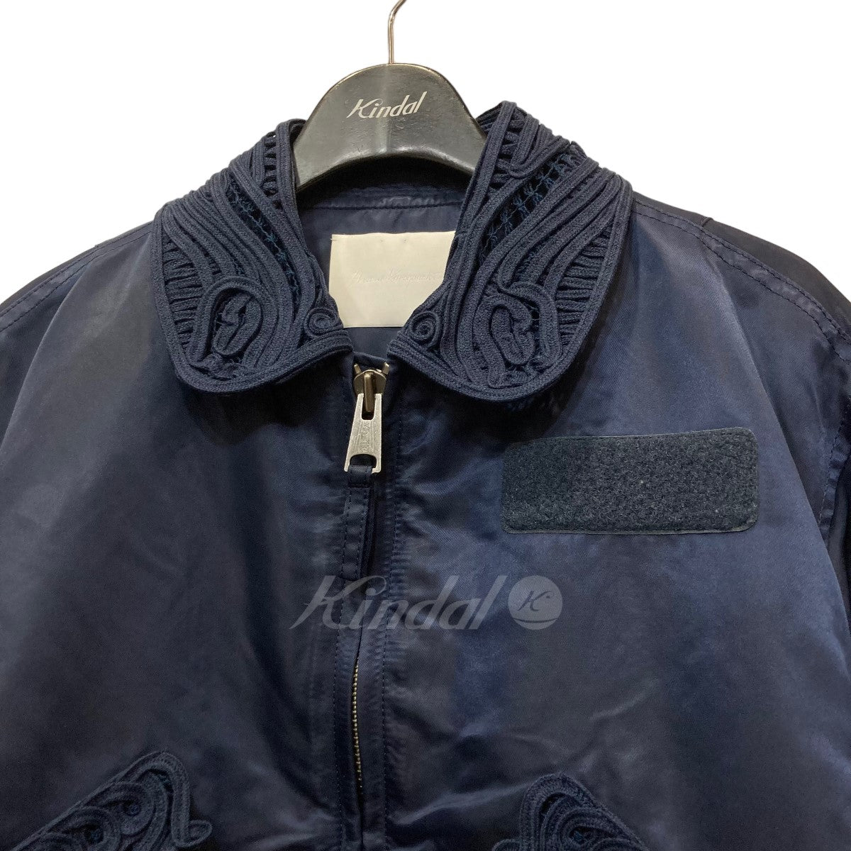 mame kurogouchi(マメ クロゴウチ) 22SS「Cording Embroidered Flight Jacket」 MA-1ジャケット