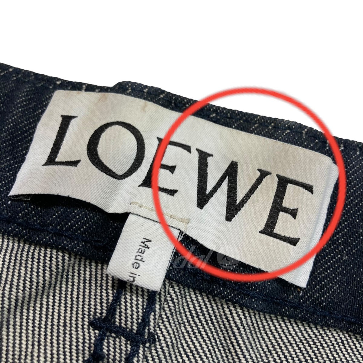 LOEWE(ロエベ) フィッシャーマンデニムパンツ S2262110IB インディゴ ...