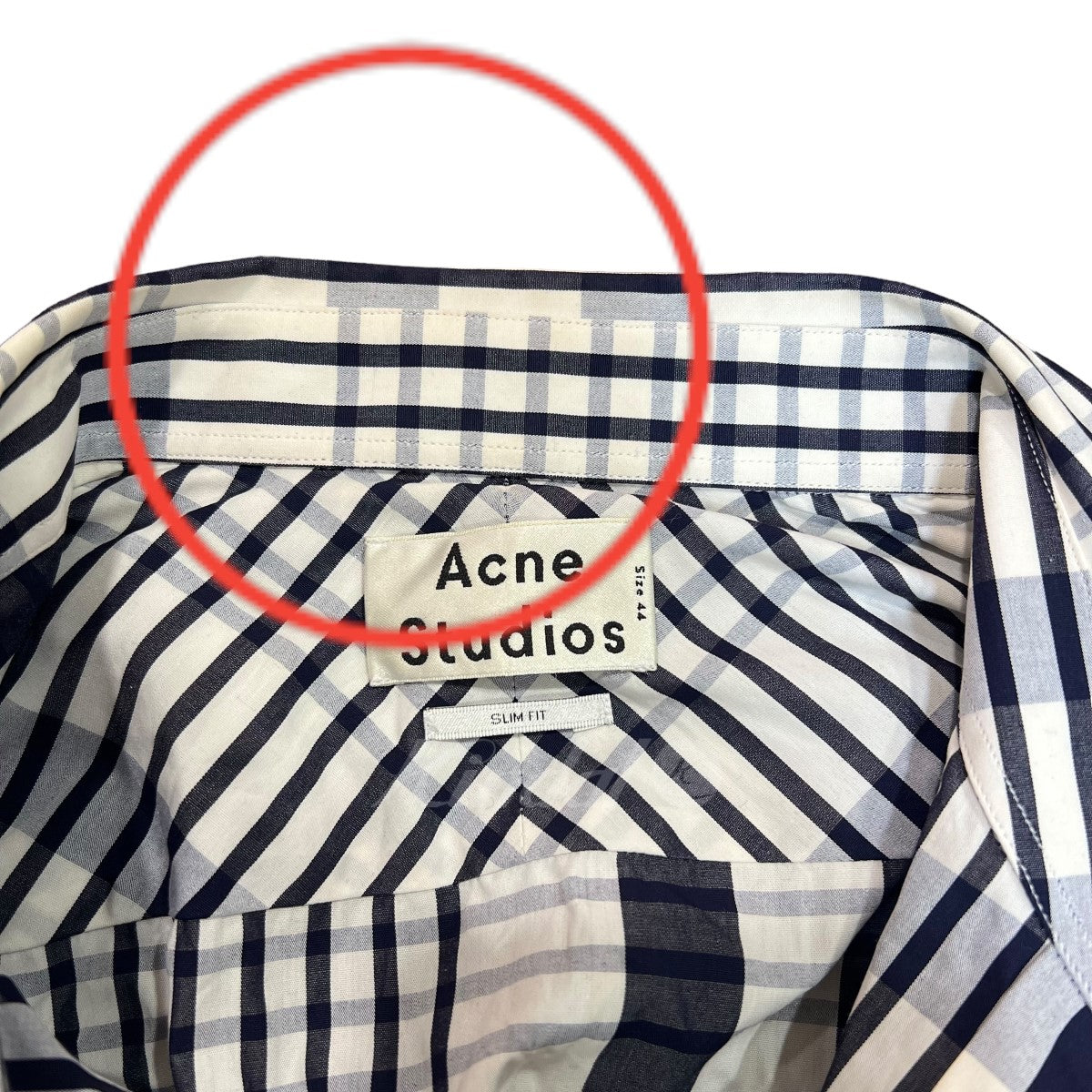 アクネストゥディオズのクレイジーパターンチェックシャツです。 ACNE STUDIOS トップス 古着・中古アイテム