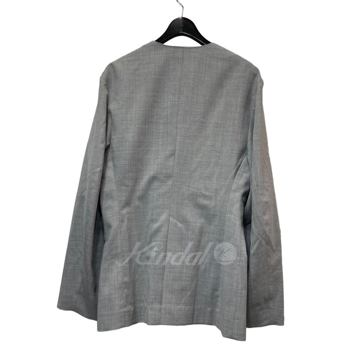 zoe(ゾイ) 23SS 「collarless jacket」ノーカラージャケット 231ZOE-JK01 231ZOE-JK01 グレー サイズ  S｜【公式】カインドオルオンライン ブランド古着・中古通販【kindal】