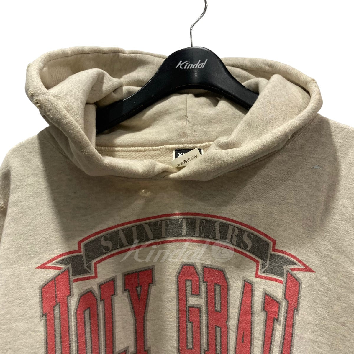 SAINT MICHAEL×Denim Tears ｢HOLY GRAIL HOODIE｣ヴィンテージ加工パーカー SM-A22-0000-052  ブラウン サイズ XL｜【公式】カインドオルオンライン ブランド古着・中古通販【kindal】