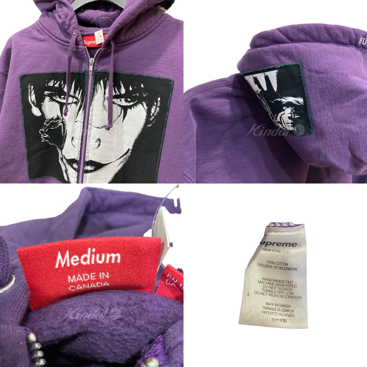 Lサイズsupreme 21AW The Crow Zip Up Hooded