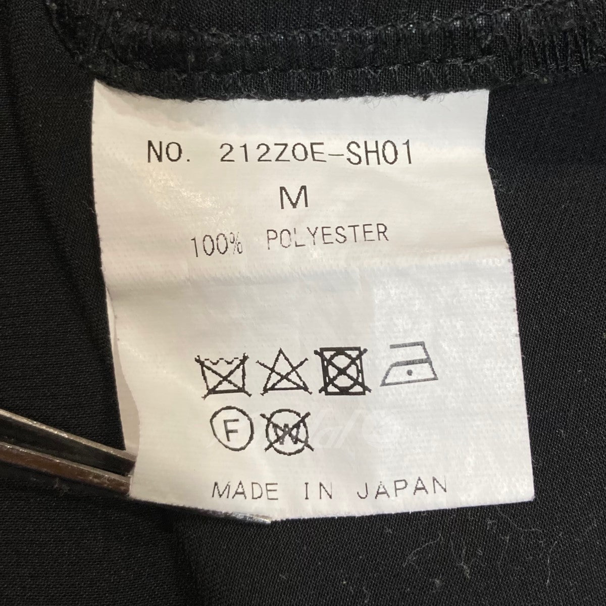 zoe セーラーカラーシャツ 2021ss zoe(ゾイ) 21SS セーラーカラーシャツ 212ZOE-SH01 ブラック
