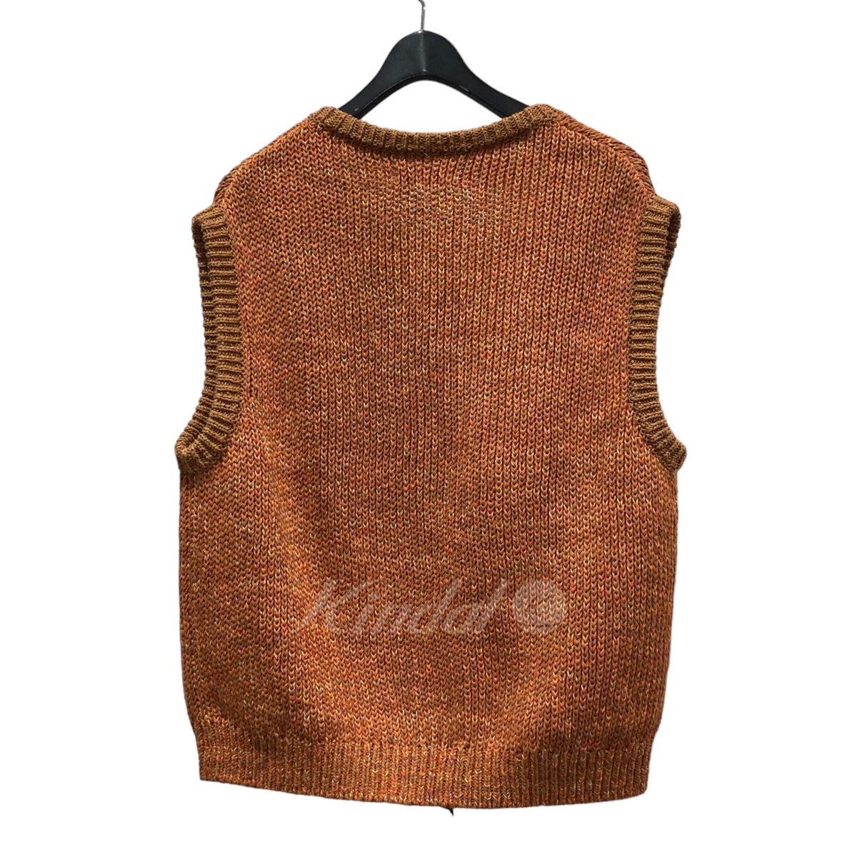 ENCOMING(インカミング) 23SS｢Knitted Asymmetric Vest｣ジップニットベスト