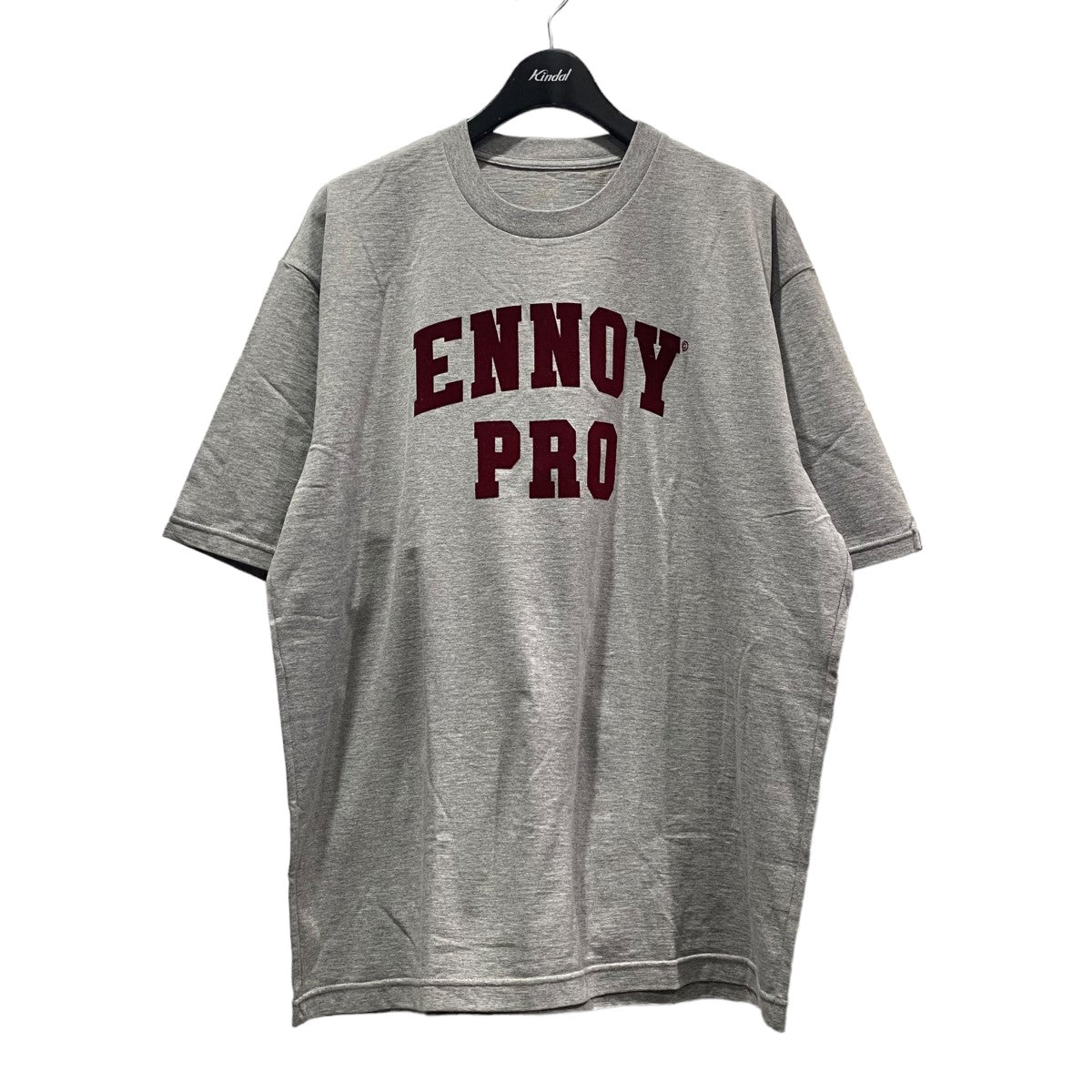 ENNOY(エンノイ) 20AWSS20BRENCT01AMフロッキーロゴTシャツ グレー 