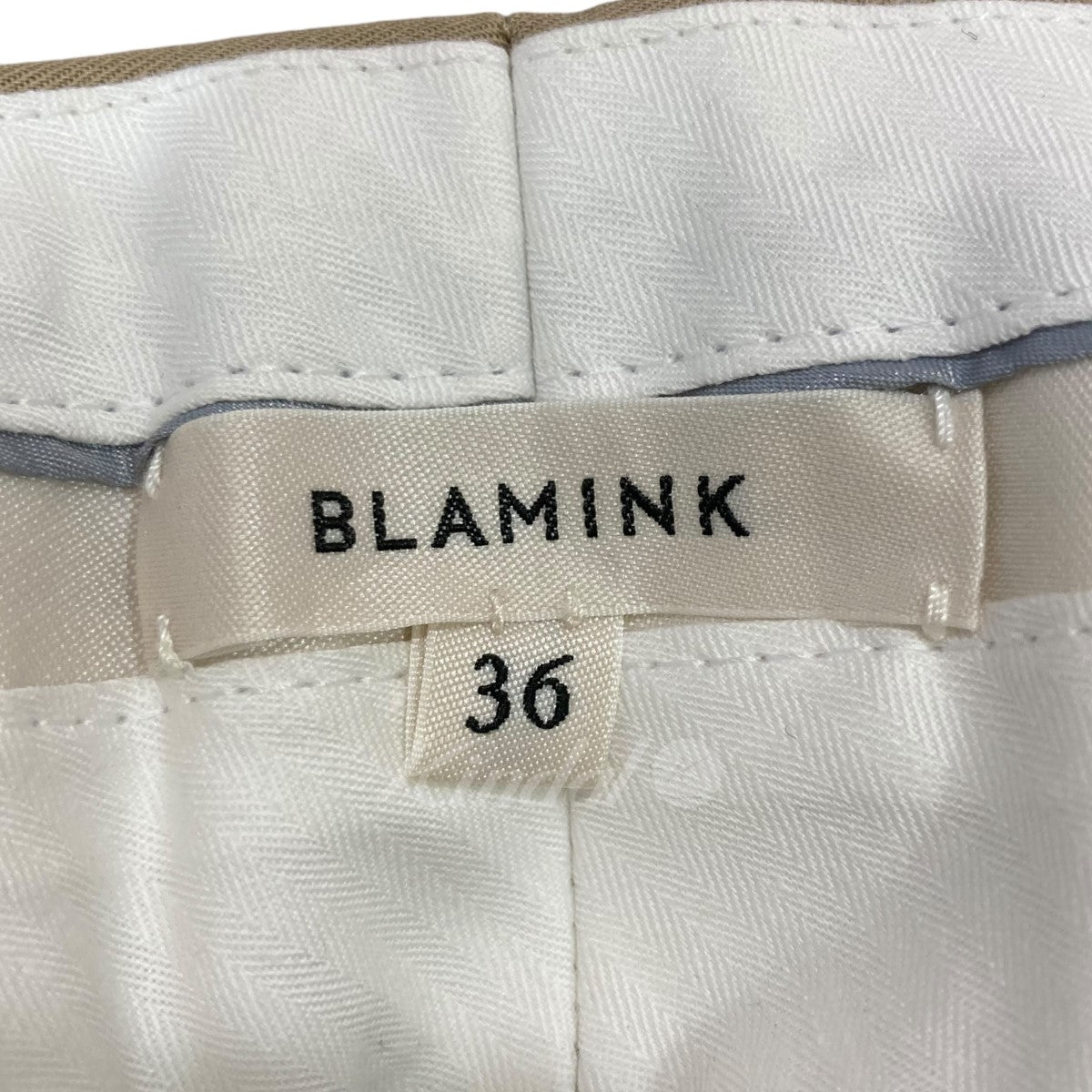 BLAMINK(ブラミンク) ストレートパンツ 79142990226 ベージュ サイズ S ...