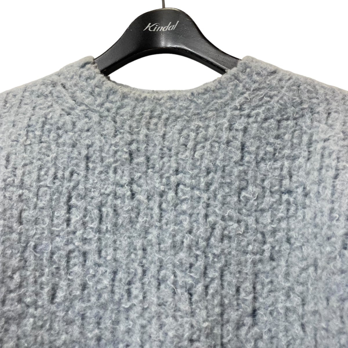 MILLED WOOL MOLE KNIT BIG P／OミルドウールプルオーバーニットA22AP025SR