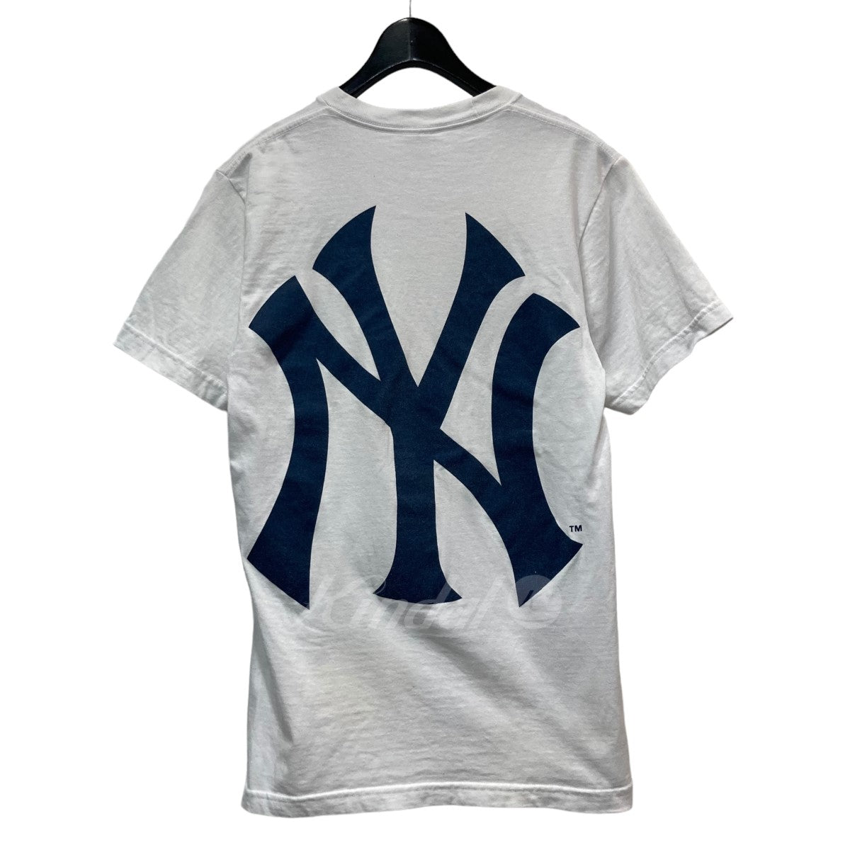 15SS/New York Yankees Box Logo Tee/Tシャツ/M/コットン - カットソー