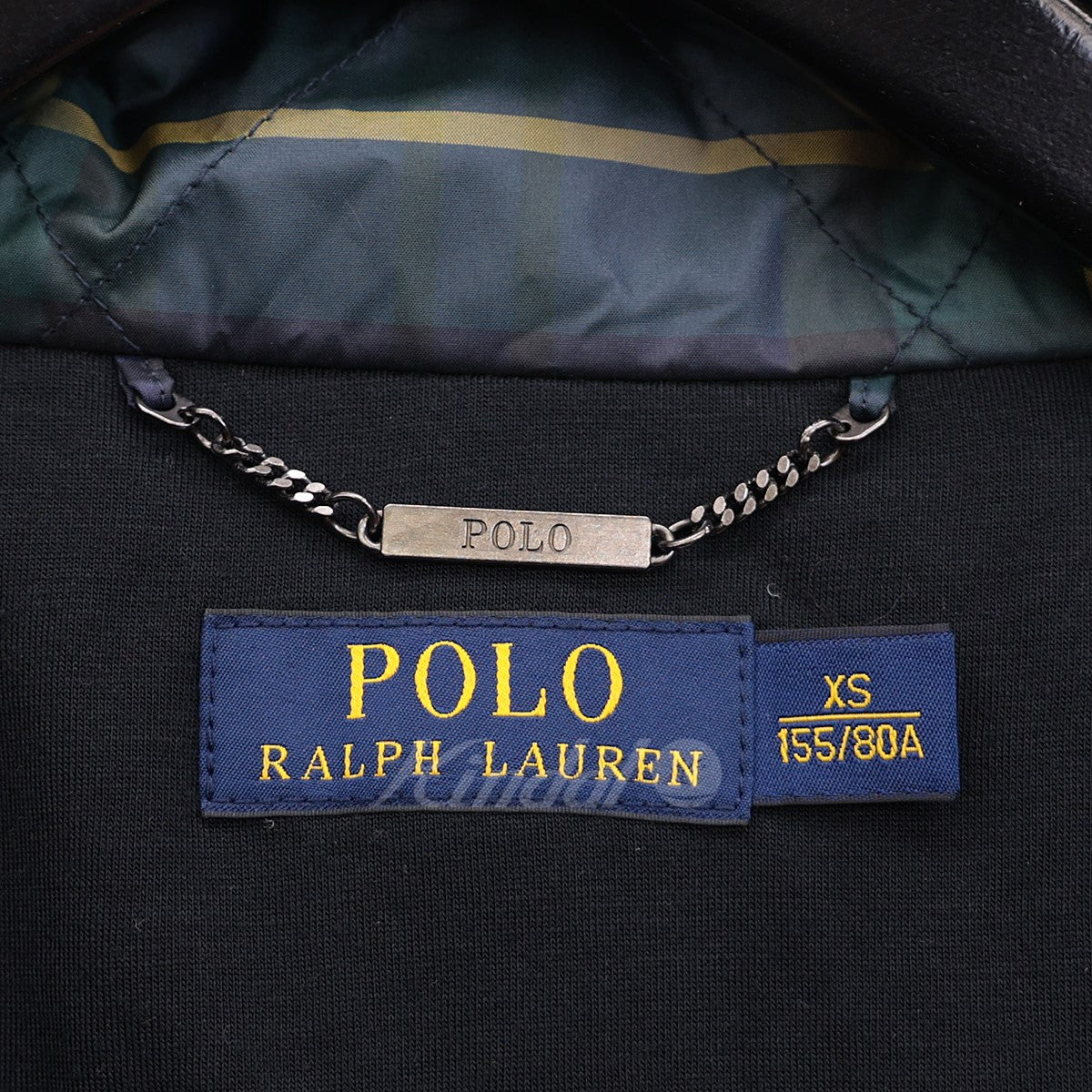 POLO RALPH LAUREN(ポロラルフローレン) ミリタリータイプチェックダウンコート 211528618001 211528618001  グリーン／ネイビー サイズ XS｜【公式】カインドオルオンライン ブランド古着・中古通販【kindal】