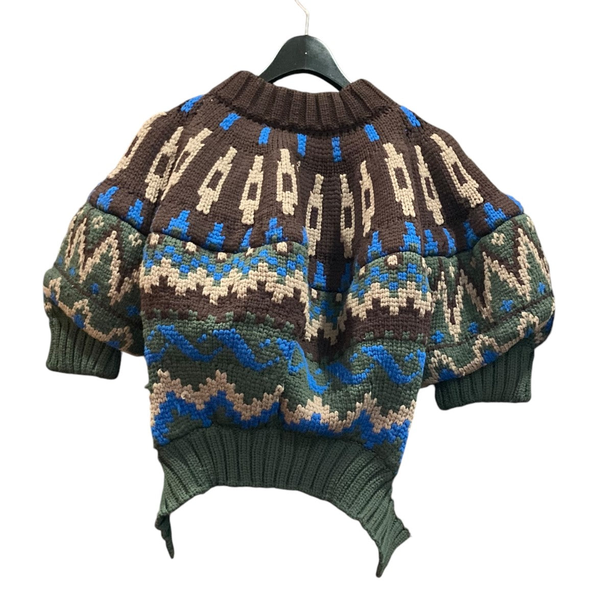 sacai(サカイ) 24SSJacquard Knit Blousonニットジャケット24-07229 24-07229 ブラウン サイズ  1｜【公式】カインドオルオンライン ブランド古着・中古通販【kindal】