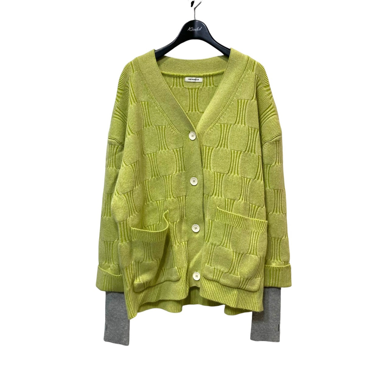 オーバーサイズカーディガン0CF23111 23AW swellrib over cardigan