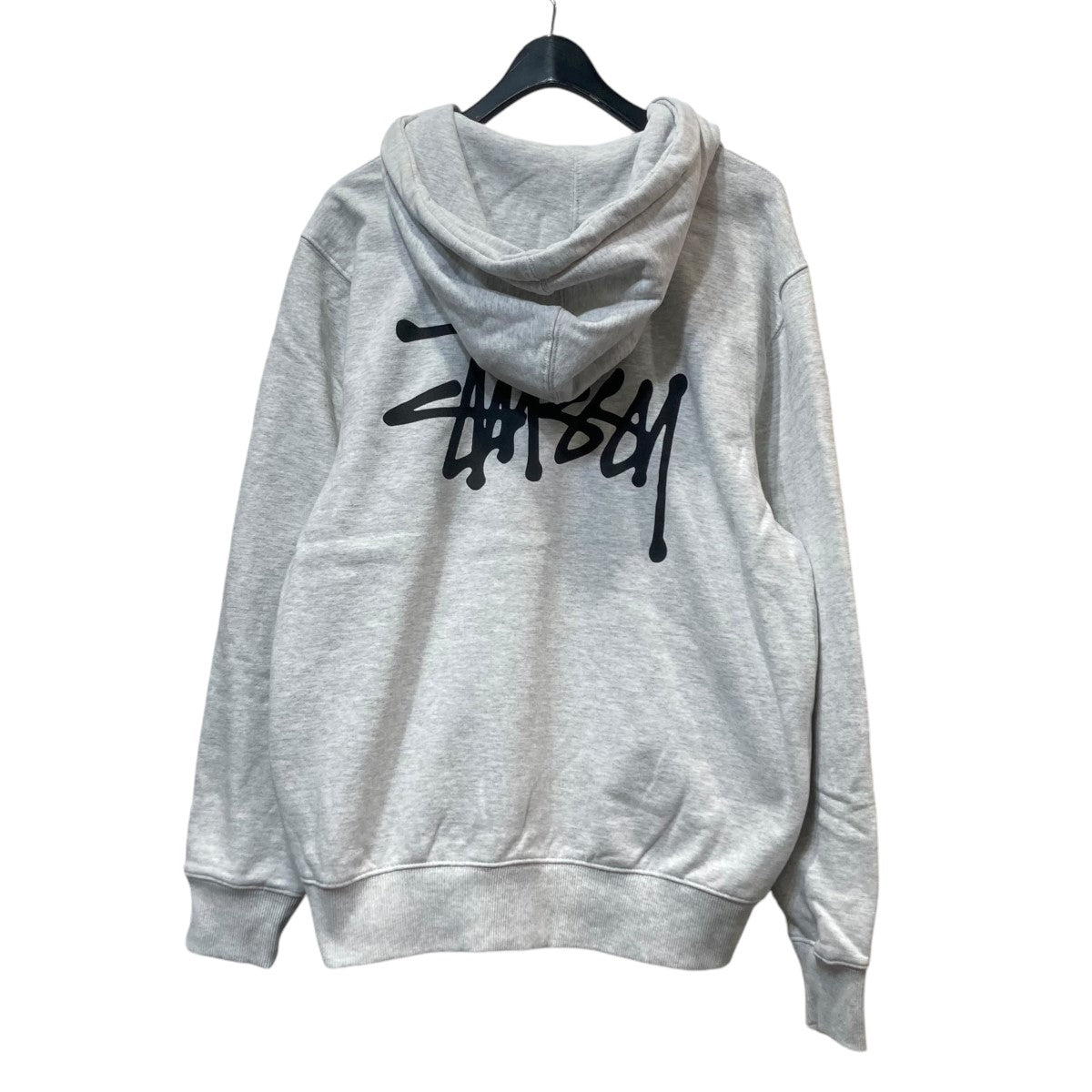 stussy(ステューシー) バックプリントジップパーカー グレー サイズ M｜【公式】カインドオルオンライン ブランド古着・中古通販【kindal】