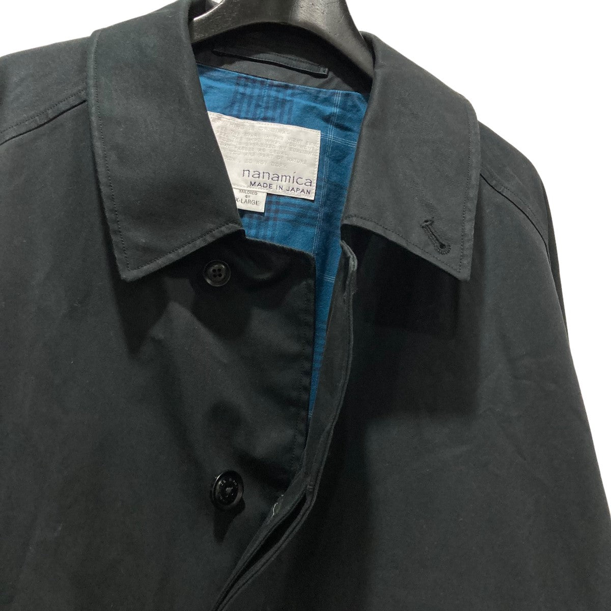 nanamica(ナナミカ) GORE-TEX Balmacaan CoatゴアテックスステンカラーコートSUBF263 SUBF263 ブラック  サイズ XL｜【公式】カインドオルオンライン ブランド古着・中古通販【kindal】