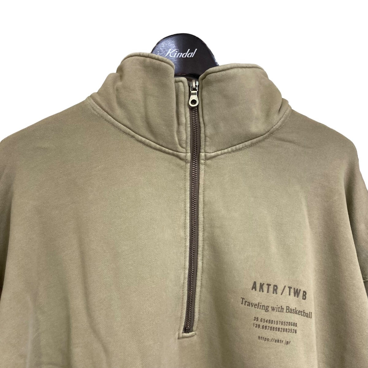 23AWTWB VINTAGE WASH SWEAT HALF ZIPハーフジップスウェット223-054010