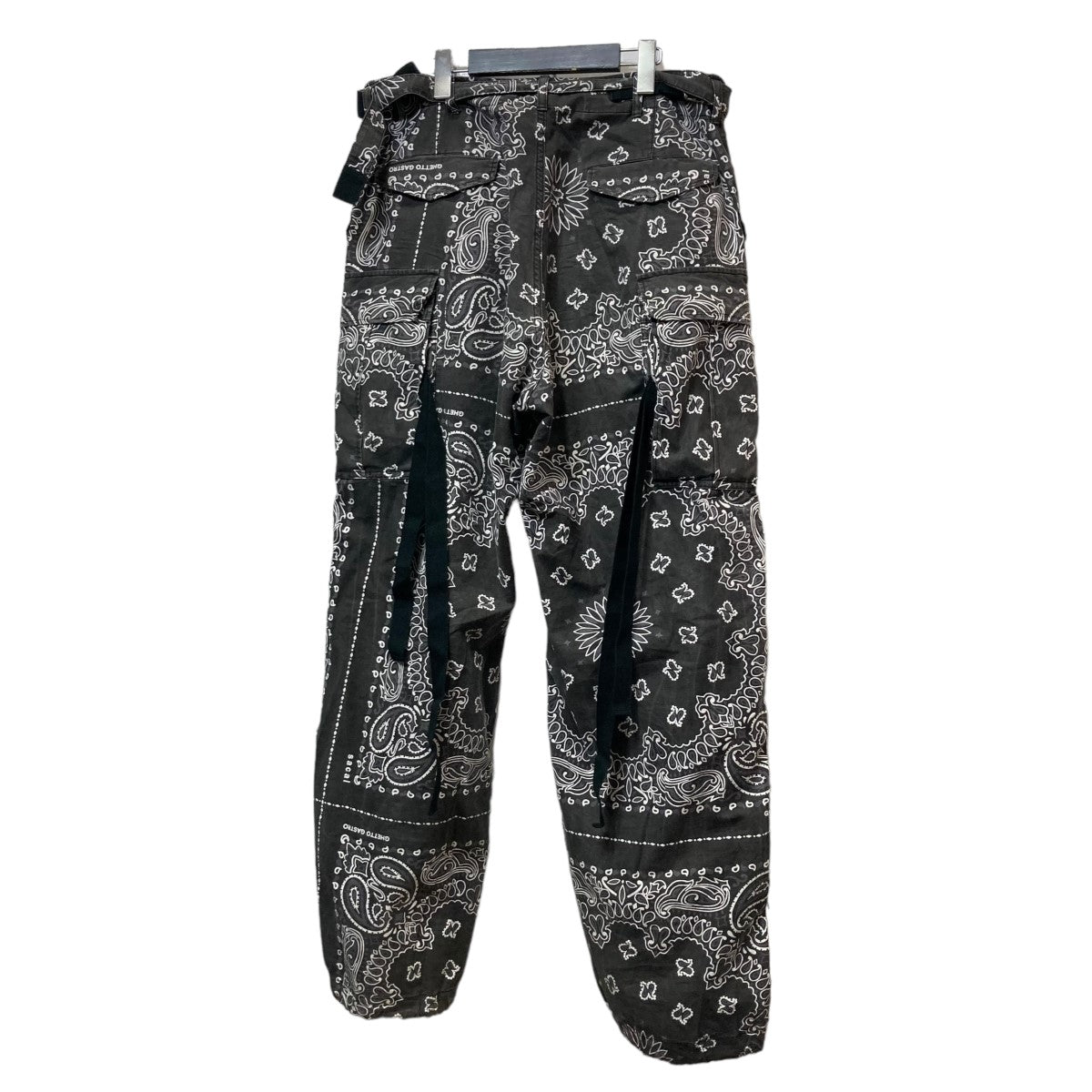 sacai(サカイ) 23SSGhetto Gastro Bandana Print Pantsペイズリーカーゴパンツ23-0640S グレー サイズ:3 メンズ パンツ 中古・古着