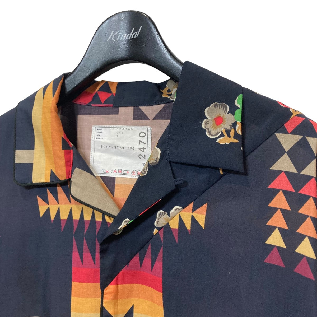 PENDLETON×sacai(ペンドルトン×サカイ) 21SS「Archive Print Mix  Shirt」アーカイブプリントミックスシャツ21-02470M