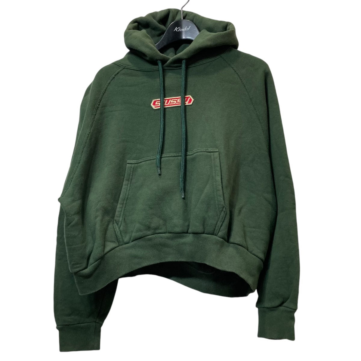 【即完モデル‼︎】STUSSY◎緑黒 バイカラー パーカー C703 ☆送料・関税込☆Stussy☆Stussy DSM World Tour Hoodie Green