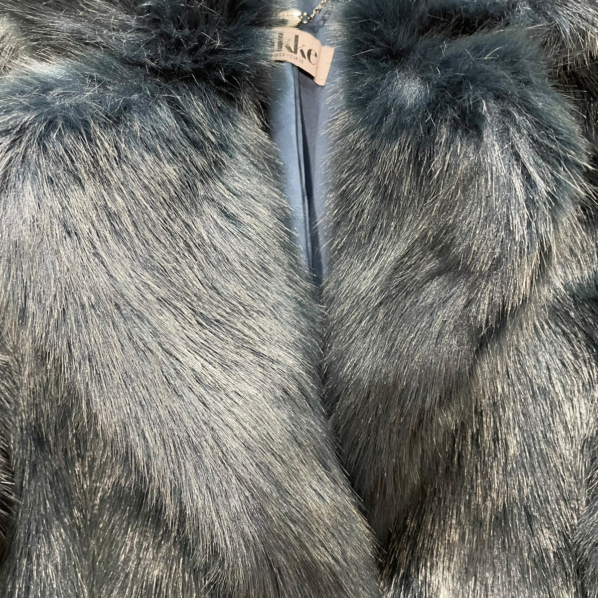 jakke(ジャッキー) フェイクファーコートJ1043B J1043B ブルー サイズ