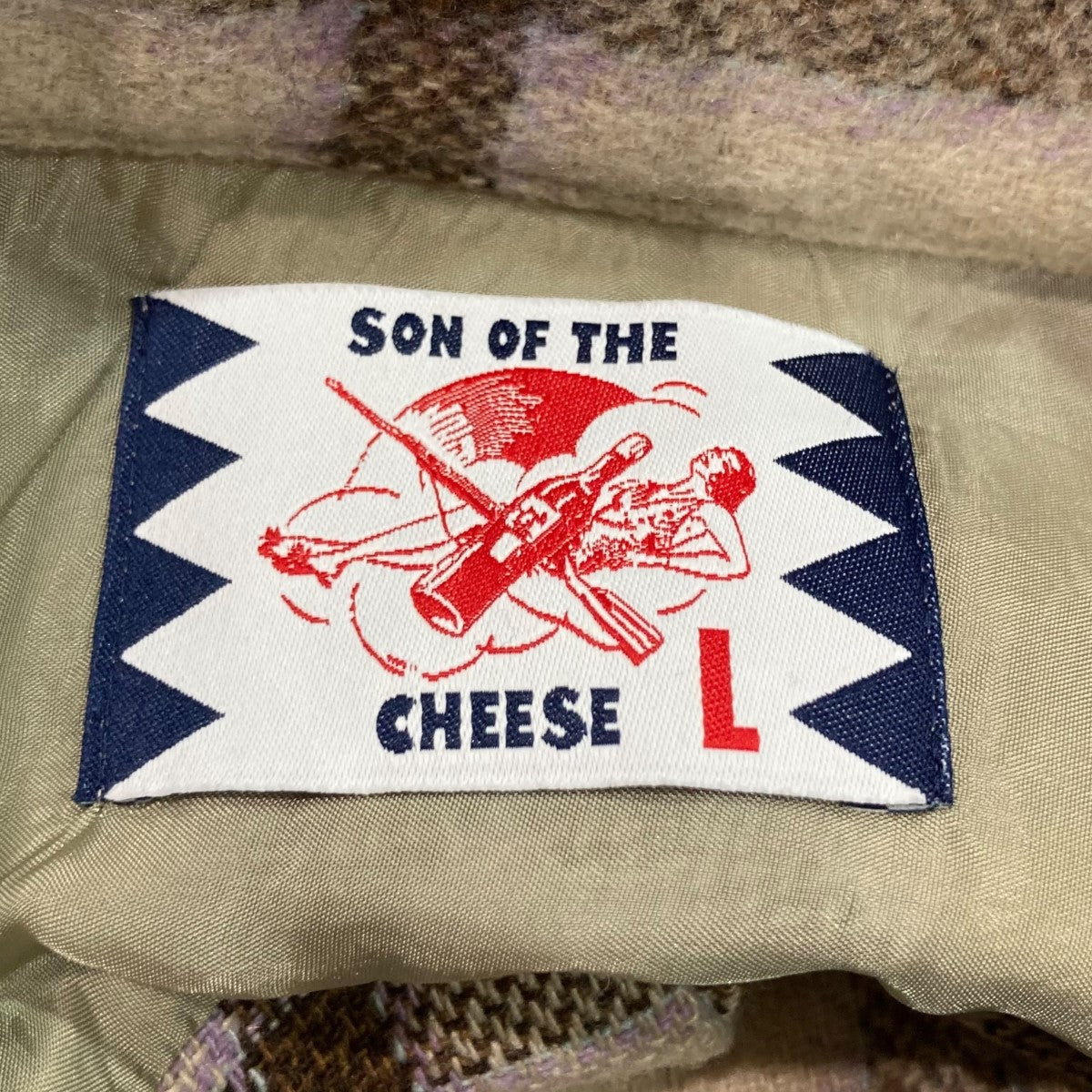 SON OF THE CHEESE(サノバチーズ) Shaggy Check ShirtウールチェックシャツSC2220-SH02  SC2220-SH02 アイボリー サイズ L｜【公式】カインドオルオンライン ブランド古着・中古通販【kindal】