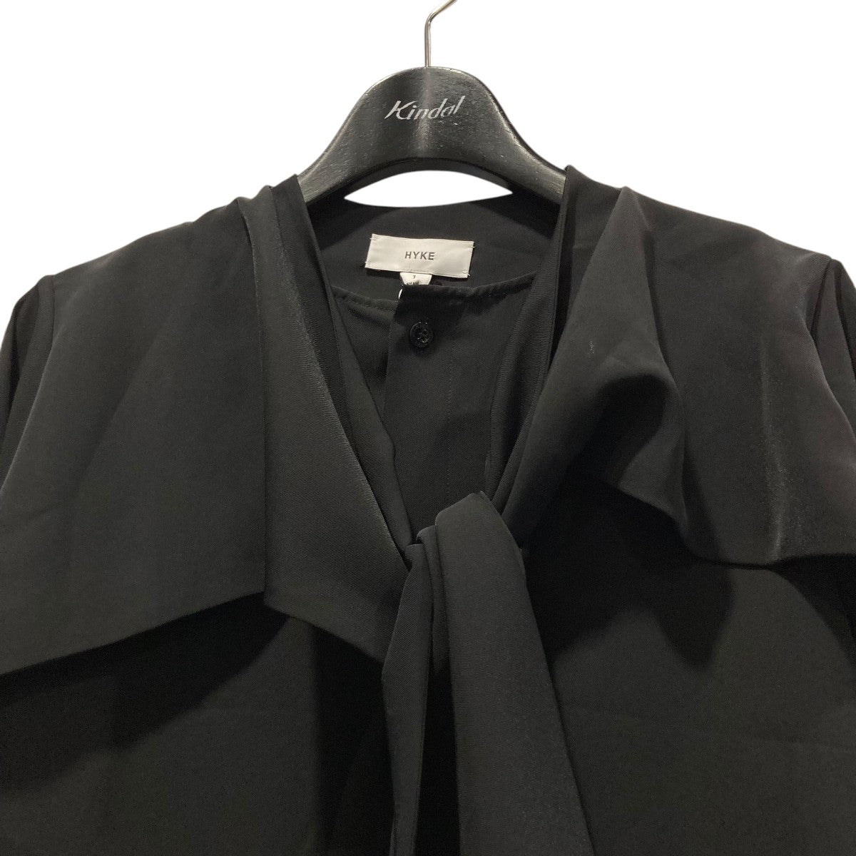 経堂) HYKE ハイク PUSSY-BOW BLOUSE ボウタイブラウス レディース 1 グリーン 美品 232-15199 経堂) HYKE ハイク PUSSY-BOW BLOUSE ボウタイブラウス